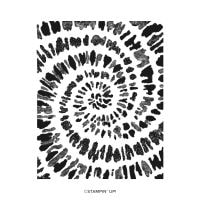 Spiral Dye Cling Stamp Set