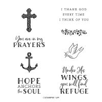 Hope & Prayer Cling Stamp Set (English)