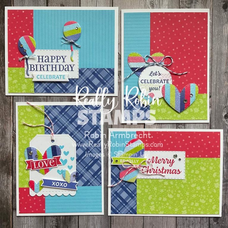 Stack, Cut, & Shuffle Technique (2) Robin Armbrecht, Stampin' Up