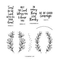 Courage & Faith Cling Stamp Set (English)