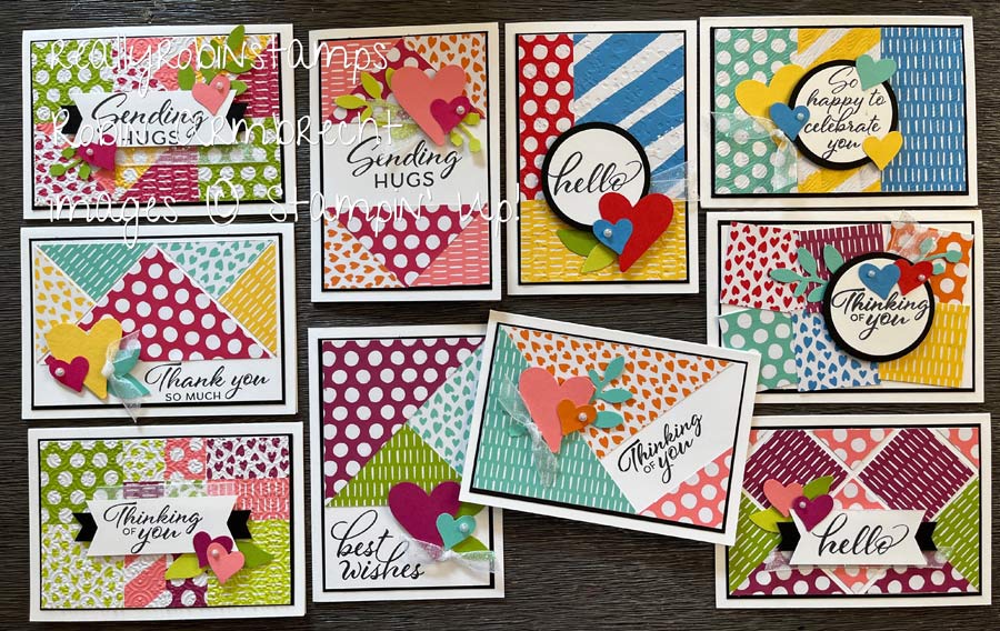 Bright & Happy Patchwork Cards – Free Class