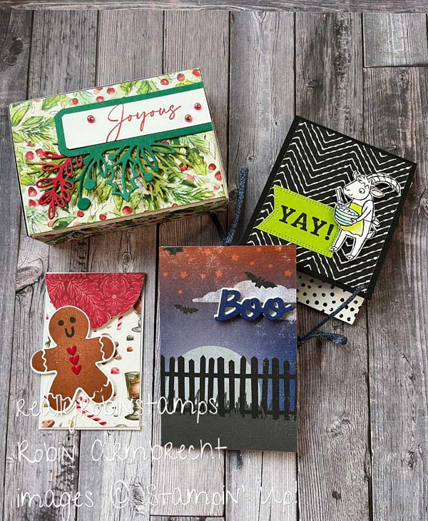 Gift Card Holders Galore - Papercrafting Playdate 102 - Robin Armbrecht,  Stampin' Up! Demonstrator 